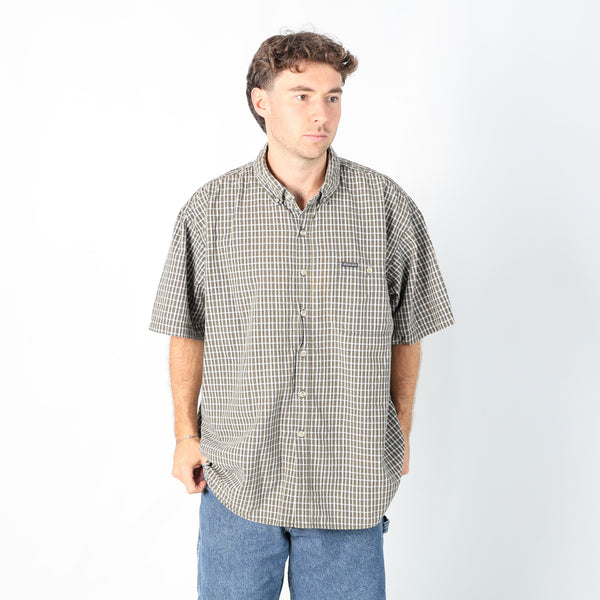 Dark Green 90s Dickies Short Sleeve Shirt (XXL)